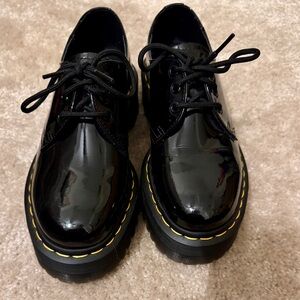 Dr. Martens Black Patent Lamper Oxfords